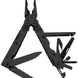 S.O.G SOGB66NCP PowerAssist  Black Oxide 420 Stainless Steel 7" Long Features 16 Tools w/Sheath