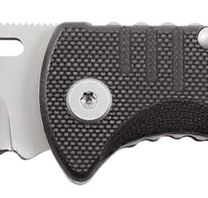 S.O.G SOGFF1001C Salute Mini 3.10" Folding Clip Point Plain Bead Blasted 8Cr13MoV SS Blade Black G10 Handle Includes Pocket Clip