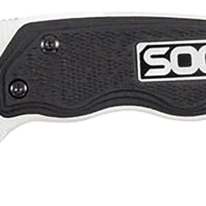S.O.G SOG-GB1001-C Gambit  2.58" Fixed Sheepsfoot Plain Satin Polished 7Cr17MoV SS Blade Black GRN Handle Includes Sheath