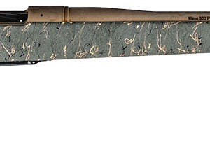 Christensen Arms 8010200600 Mesa Long Range 6.5 Creedmoor 4+1 26" Threaded Barrel, Burnt Bronze Cerakote, Green with Black/Tan Webbing Stock
