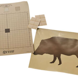 ATN ACMKIRTGBR Thermal Target Kit Boar Paper 30" x 24" Brown Includes 12 Plasters/2 Targets