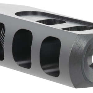 TacFire  Tanker Muzzle Brake  Black Oxide Steel with 5/8"-24 tpi Threads 2.76" OAL 1.37" Diameter for 308 Win