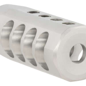 Christensen Arms 8100001702 Side-Baffle  Natural Titanium, 5/8"-24 tpi Threads, 338 Cal (.920" D Bull barrel)