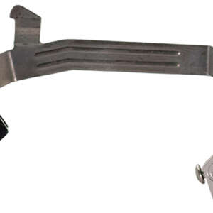 Timney Triggers ALPHAGLOCK34LRGSILVR Alpha Competition 45 ACP/10mm Auto, Silver Straight Trigger, Compatible w/Glock Gen3-4