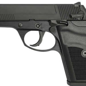 Rock Island 56798 LI380  Compact 380 ACP 8+1, 3.55" Black Steel Barrel, Black Parkerized Serrated Slide, Black Parkerized Steel Frame w/Beavertail, Black Polymer Grip