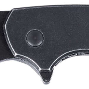 CRKT 5315KS Pilar  Large 2.67" Folding Plain Black Stonewashed 8Cr13MoV SS Blade/Black Stainless Steel Handle Includes Pocket Clip