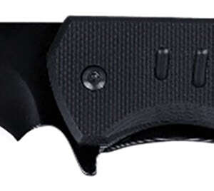 CRKT 6885 Ignitor  3.48" Folding Drop Point Part Serrated Black Oxide 8Cr13MoV SS Blade/Black G10 Handle Includes Pocket Clip