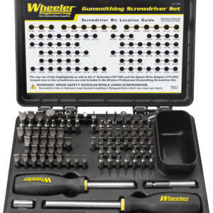 Wheeler 4001008 Pro Gunsmithing Screwdriver Set Black 89 Pieces