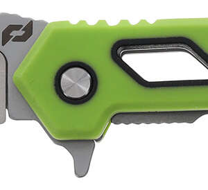 Schrade 1197645 Isolate Enrage 7 2.60" Folding Scalpel Plain Satin 420A Steel Blade, 4.25" Green Non-Slip Carbon Fiber Handle, Includes Blade Removal Tool/Case/Sheath/