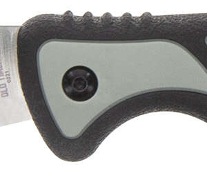 Old Timer 1137140 Trail Boss  3.70" Fixed Caper Plain Stainless Steel Blade 5.25" TPE Handle Includes Sheath