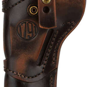 1791 Gunleather SARVH55VTGA Single Action 5.5 Open Carry Vintage Leather Belt Ambidextrous