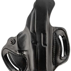 DeSantis Gunhide 085BA8BZ0 Thumb Break Mini Slide OWB Black Leather Belt Slide Fits Glock 43/43x/48 Belt 1.75" Wide Right Hand