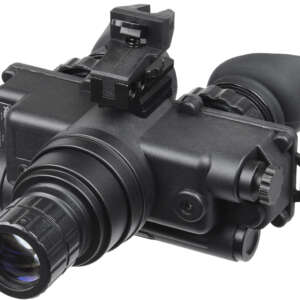 AGM Global Vision 12W7P122154211 Wolf-7 PRO NW1 Night Vision Goggles Black 1x 27mm, Generation 2+ Level 1, 45-54 lp/mm Resolution, White Filter