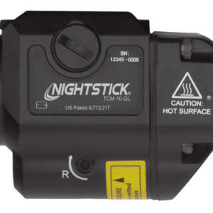 Nightstick TCM10GL Compact Weapon-Mounted Light with Green Laser  Black Anodized 650 Lumens White Light