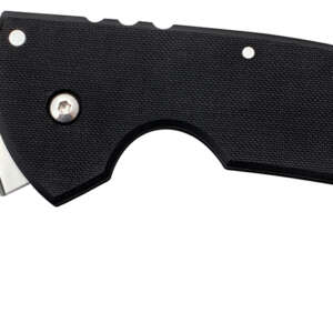 Cold Steel CS22C Tiger Claw  3.50" Folding Hawkbill Plain Stonewashed American S35VN Blade/6" Matte Black w/Ring G10 Handle Includes Belt Clip