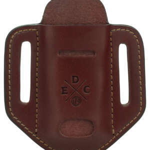 1791 Gunleather HDESSLCHNA EDC Heavy Duty Easy Slide Solo OWB Chestnut Leather Belt Slide Ambidextrous