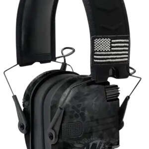 Walker's GWPRSEMPATKPT Razor Patriot Slim Muff 23 dB Over the Head Kryptek Highlander/Black Polymer