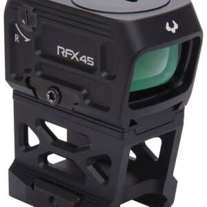 Viridian 9810052 RFX45 Pro Black Anodized 1 x 24 mm x 15.5 mm 5 MOA Green Dot ACRO/RMR/Glock MOS/Picatinny Mounts