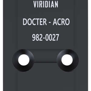 Viridian 9820027 RFX45 Docter Mounting Adapter  Black Anodized