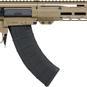 CMMG 86AD60BCT Dissent MK47 7.62x39mm 30+1 (2) 16.10", Coyote Tan Rec/15" M-Lok Handguard, Side Charging Handle, Black Side Folding Stock & Zeroed Grip, Muzzle Brake, 60/90 Ambi Safety, Adj. Gas Block