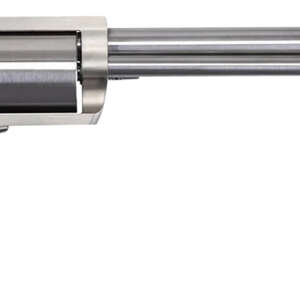 Magnum Research BFR360 BFR  Extra Large 360 Buckhammer 6+1 Shot 10" Brushed Stainless Steel Barrel & Cylinder, Stainless Stainless Steel Frame, Black Rubber Grip, Exposed Hammer