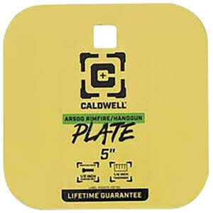 Caldwell 4002311   5" Rimfire/Handgun Yellow AR500 Steel Gong 1/4" Thick