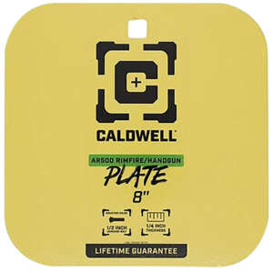 Caldwell 4002878   8" Rimfire/Handgun Yellow AR500 Steel Gong 1/4" Thick