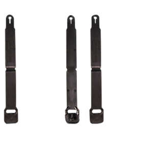 High Speed Gear 91SC12BK MOLLE Clips  Short, Black Injection Molded Fits MOLLE (12 Pack)