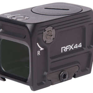 Viridian 9810112 RFX44  Black Anodized 1 x 21 mm x 16.5 mm 5 MOA Green Dot ACRO Footprint/Picatinny Low Mount