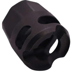 True Precision Inc TPYMICROBL Micro Compensator Y-Type Black Nitride 416R Stainless Steel 1/2"x28 Threads 9mm/380 ACP