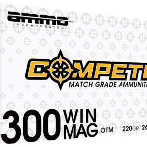 Ammo Inc 300WM190BTHPA20 Compete  300WinMag 220gr Open Tip Match 20 Per Box/10 Case