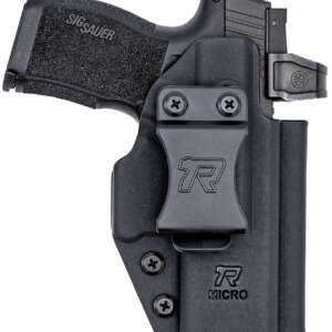 Rounded Gear RGUNVRSLCMPCTBLK Universal Kydex  IWB Black Kydex Belt Clip Fits Compact Sized Handguns Right Hand