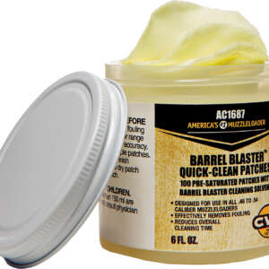 CVA AC1687 Barrel Blaster Quick Clean Patches 6 oz Cotton