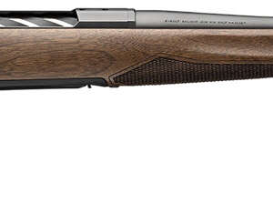 Browning 036001299 X-Bolt 2 Hunter Full Size 6.8 Western 3+1 24" Matte Blued Sporter Barrel, Matte Blued Drilled & Tapped Steel Receiver, Fixed Satin Checkered Walnut Stock