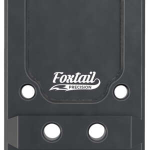 Foxtail Precision 100013 Rear Sight Dovetail Optic Adapter Plate for non MOS Glock  Black Anodized Glock Non MOS