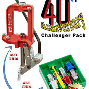 Lee Precision 92130 Challenger Press 40th Anniversary w/Breech Lock 38 special Dies