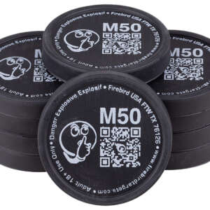 Firebird USA M50 Moderated  Moving Trajectory/Static Universal Firearm Low Noise 50mm/ 10 Pack