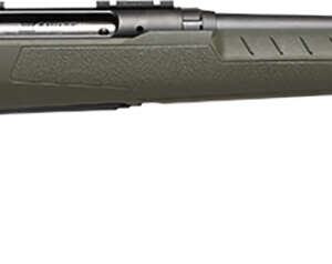 Savage Arms 32108 Axis 2 Compact 7mm-08 Rem 4+1 20" Matte Black Heavy Sporter Barrel, Matte Black Drilled & Tapped Carbon Steel Receiver, Fixed OD Green Synthetic Stock, Right Hand