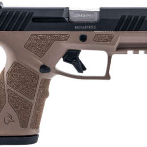 Taurus 1-GX2931B GX2  9mm Luger 13+1 3.37" Matte Stainless Steel Barrel, Matte Black Serrated Stainless Steel Slide, Brown Polymer Frame w/Picatinny Rail, Polymer Grip