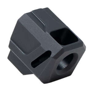 Faxon Firearms FFPACOMPSSMP01 EXOS-524 Compensator for M&P Shield/Shield Plus Anodized Aluminum 1/2"x28 Threads 1.10" OAL 9mm