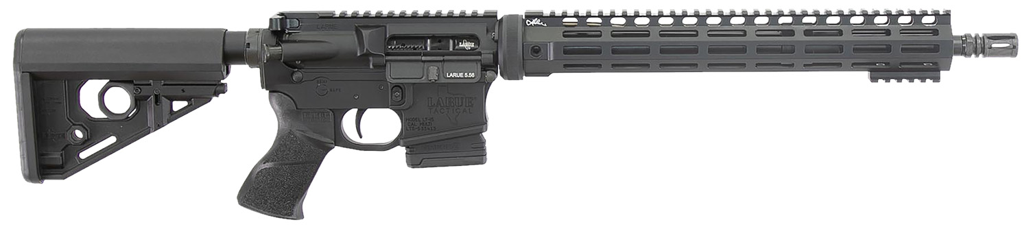 Larue Tactical LT1555616MLOKLC LT15 MLOK 5.56 10+1 16" Stealth Barrel Black Right Hand