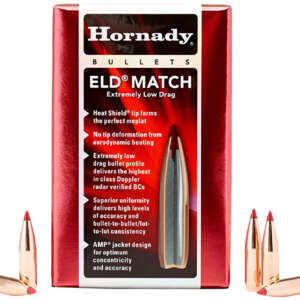 Hornady 245301   6mm .243 109gr Extremely Low Drag-Match 500 Per Box/6 Case