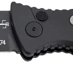 Boker 01KALS136  Kalashnikov 3.35" Clip Point Plain Black D2 Steel Blade Black/Gray Aluminum Handle