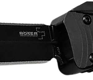 Boker 06EX244   3.39" Double Edge Dagger Plain Black D2 Steel Blade Aluminum Handle