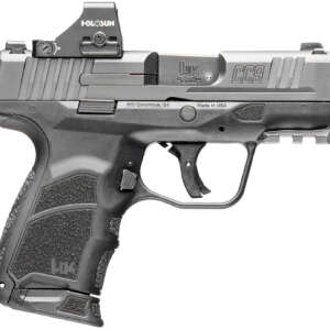 HK 81001132 CC9  9mm Luger 10+1 3.32" Black Polygonal Rifled Barrel, Optic Ready RMSc/407k Footprint/Serrated Steel Slide, Polymer Frame w/Picatinny Rail, Black Interchangeable Backstrap Grip