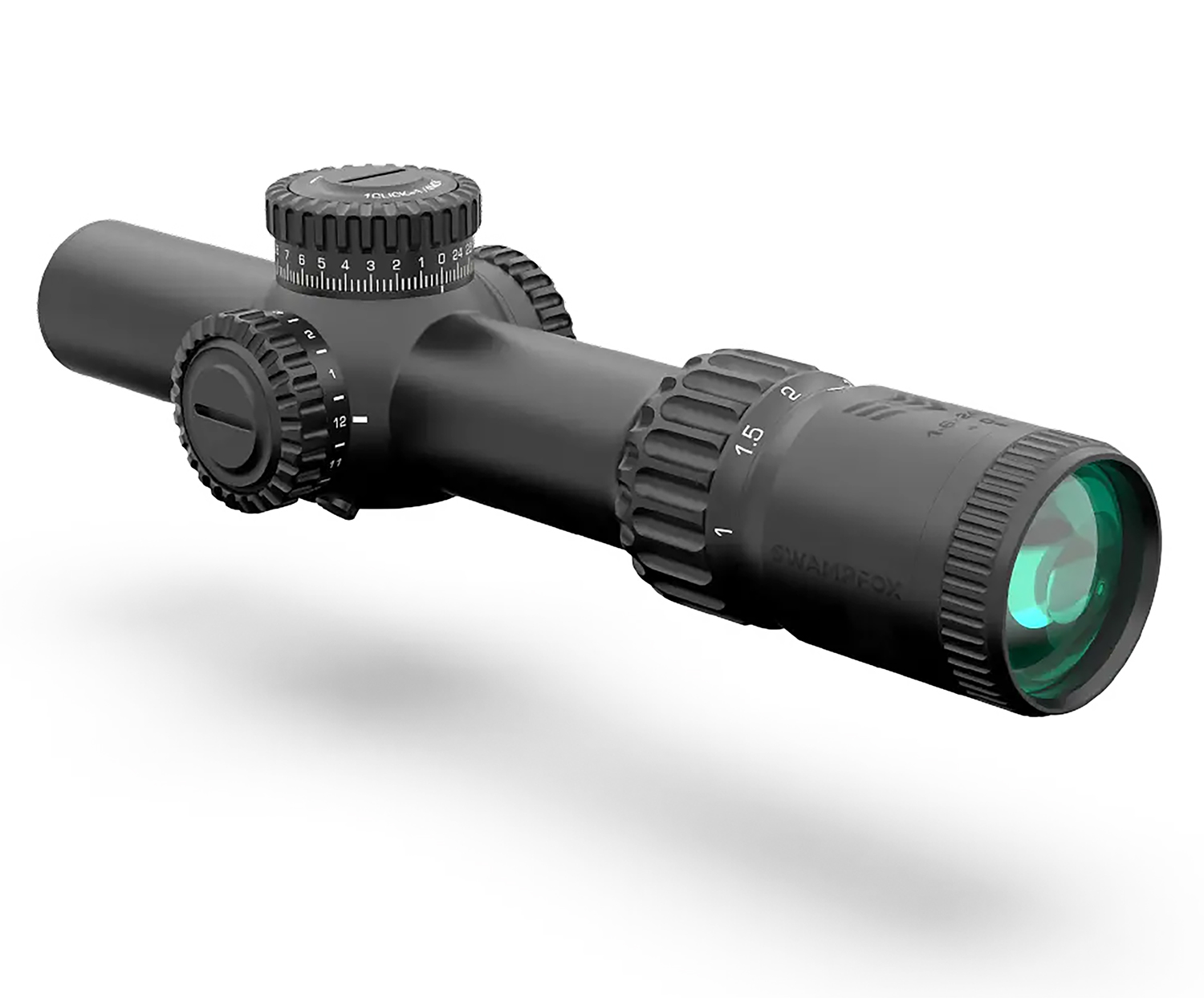 Swampfox Optics WAR16241GL Warhorse Green 1-6x24mm FFP