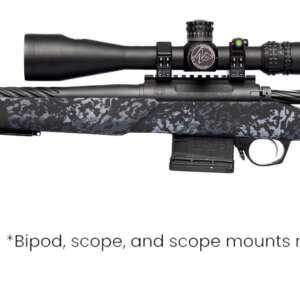 Horizon Firearms RF018S221814T17 Vandal Dark 2 22 Creedmoor 18" Black Fluted Threaded Barrel, Picatinny Rail Receiver, Arca Rail Forend, Textured Iota Carbon Fiber Stock