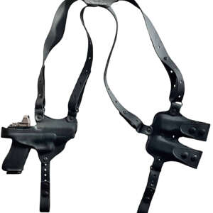 1791 Gunleather NSS2.4SBLHR  Optic Ready Shoulder Horizontal Black Fits Sig P320 Right Hand