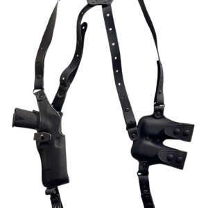 1791 Gunleather NSS2.1SBLVR  Optic Ready Shoulder Vertical Black Fits Glock 17 Right Hand