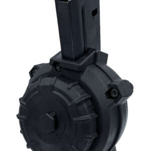ProMag DRMA108   50rd Drum 6.8 SPC Fits AR-15 Black DuPont Zytel Polymer